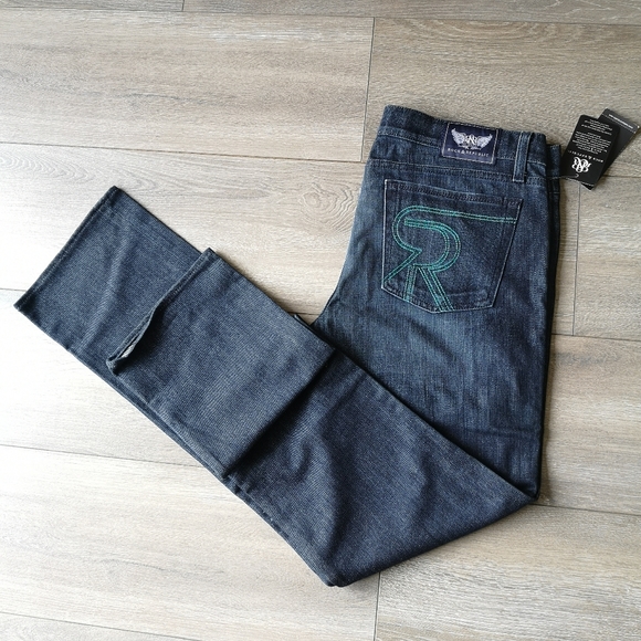 NEW! Rock & Republic Stella Straight Leg Jeans Dark Denim NWT - Picture 11 of 12